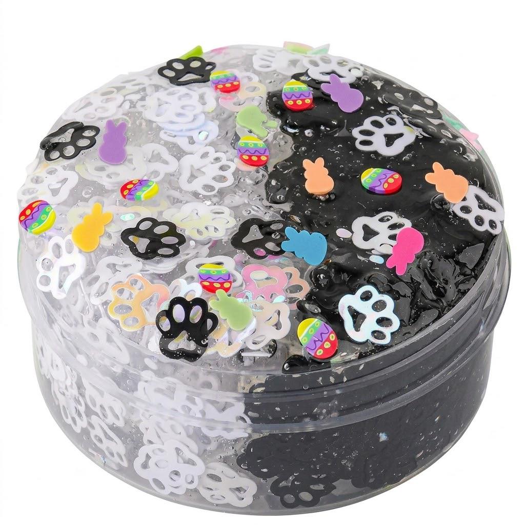 Слайм Okaybee Rosa & Black Sequins (35437036)