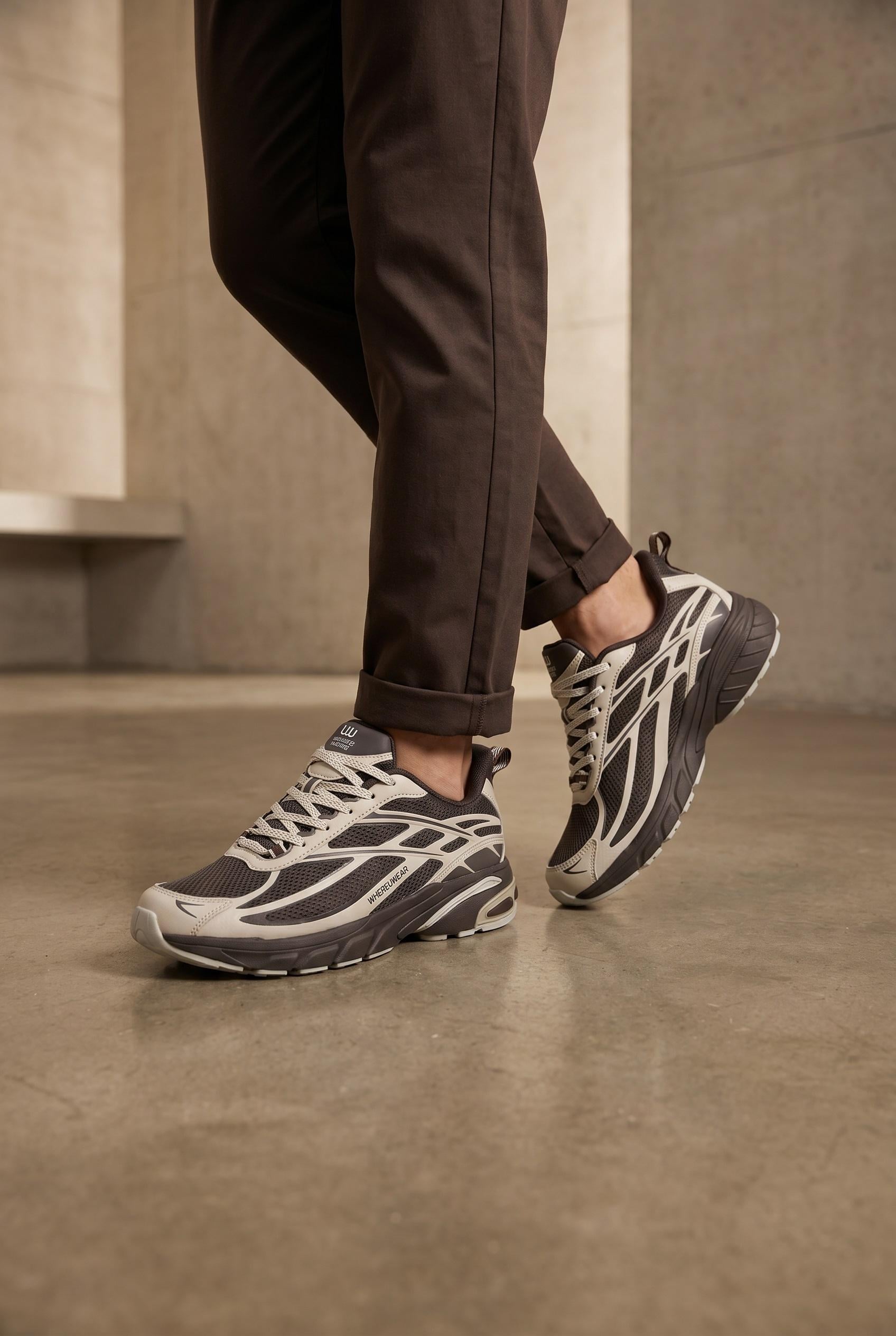 Кроссовки мужские Where Uwear 350904 р. 40 Коричневый (350904_40) Кроссовки мужские Where Uwear 350904 р. 40 Коричневый (350904_40)