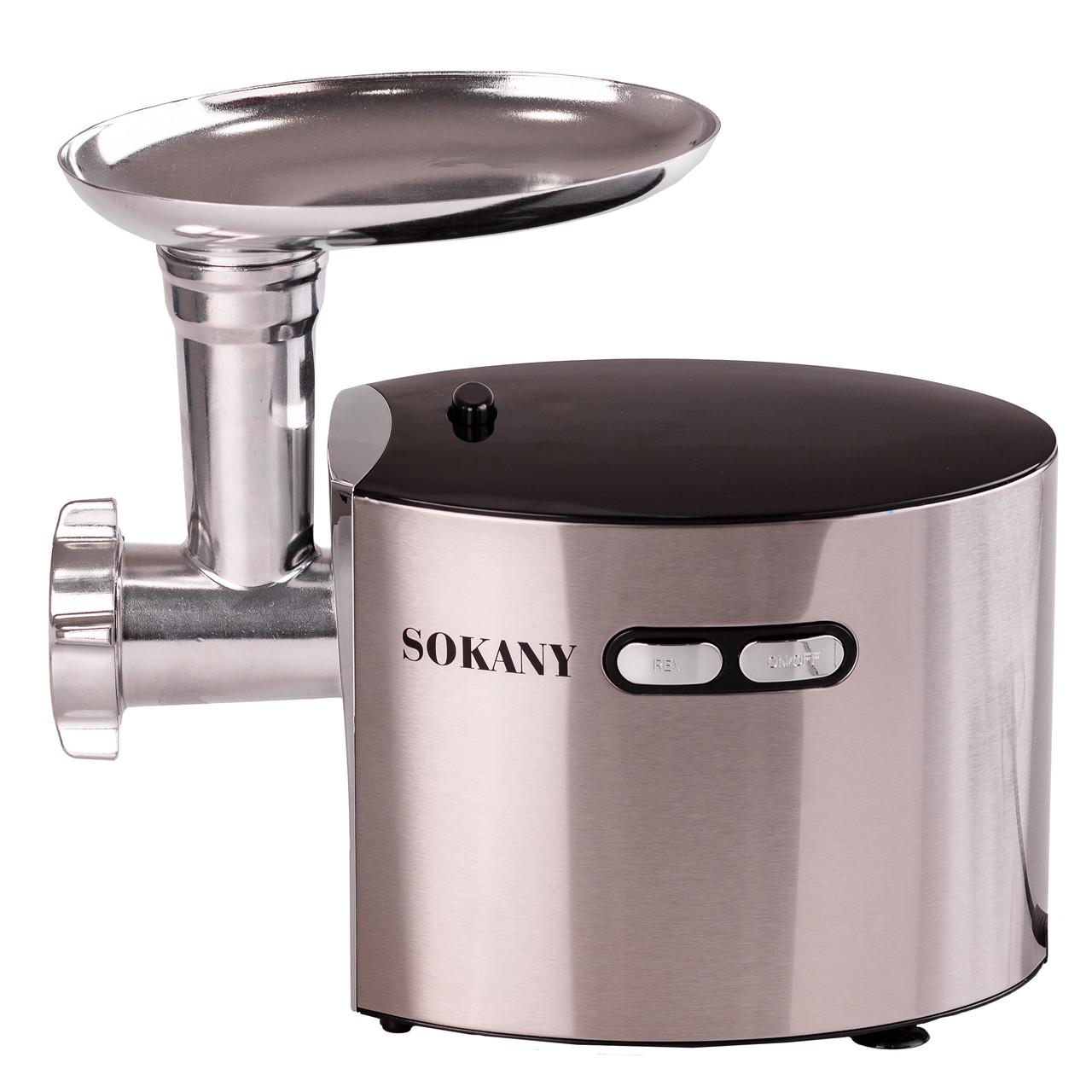 Мясорубка электрическая Sokany SK-091 Стальной (27969592)