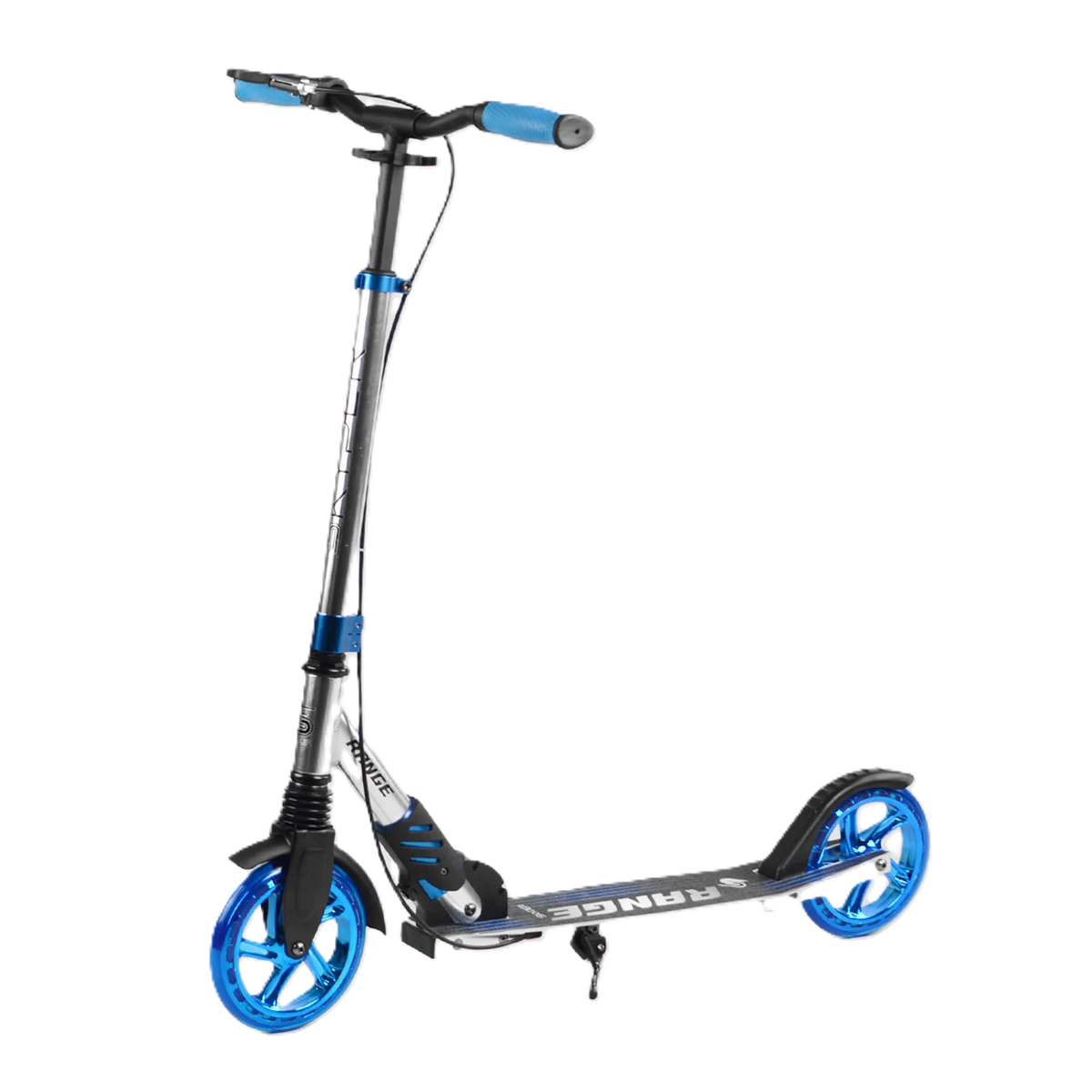 Самокат алюминиевый Best Scooter Skyper S-18055/2 Range ручной тормоз/один амортизатор передний/анодированная покраска/колеса PU 180 мм (25108084)