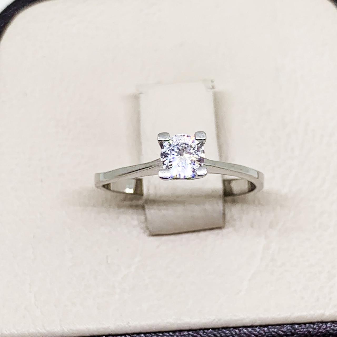 Кольцо серебряное с кубическим цирконием 1,32 г р. 18 (1646985520)