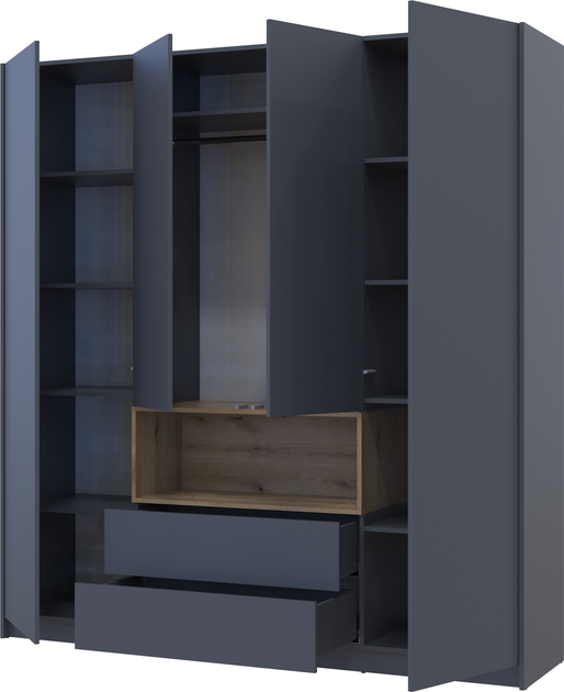 Шкаф Doros Дейл Графит/Дуб артизан (80737724)