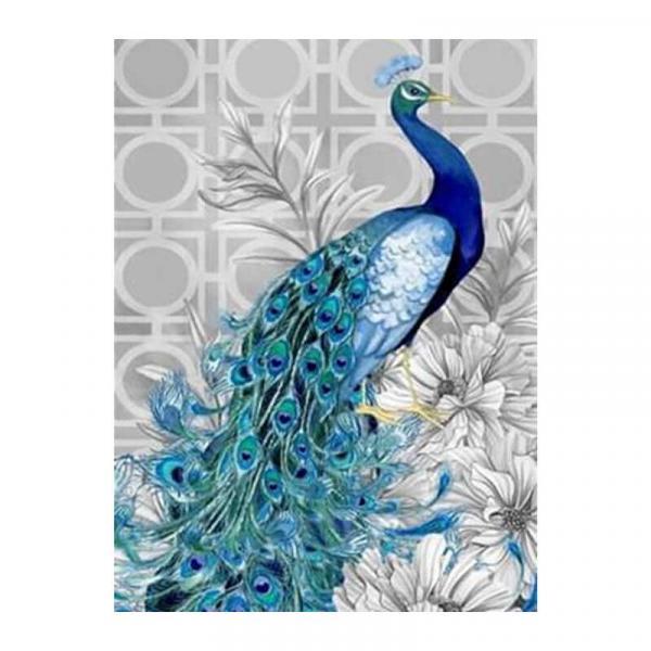 Алмазна мозаїка TK Group Павич 40х30 см з рамкою в коробці (GB71995-mt)