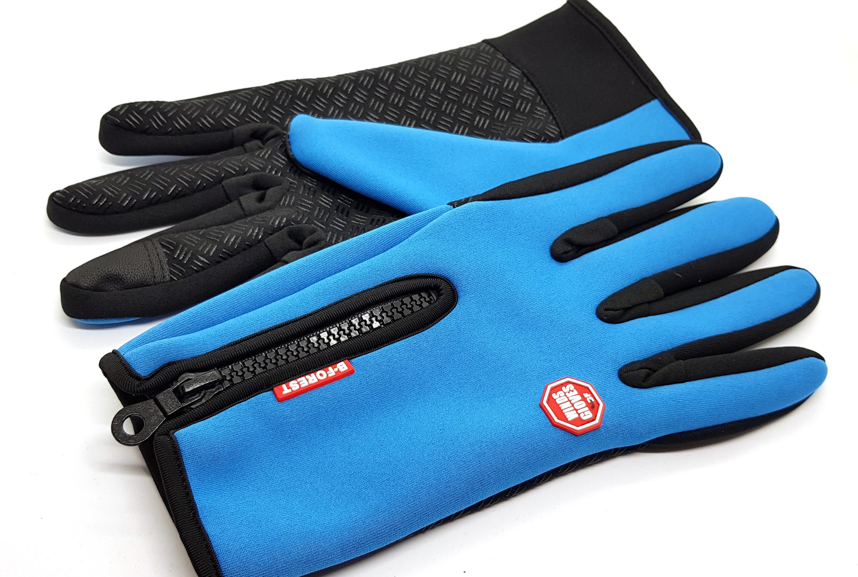 Вело-лижні рукавички Windstopper Блакитний Розмір XXL (17092142110)