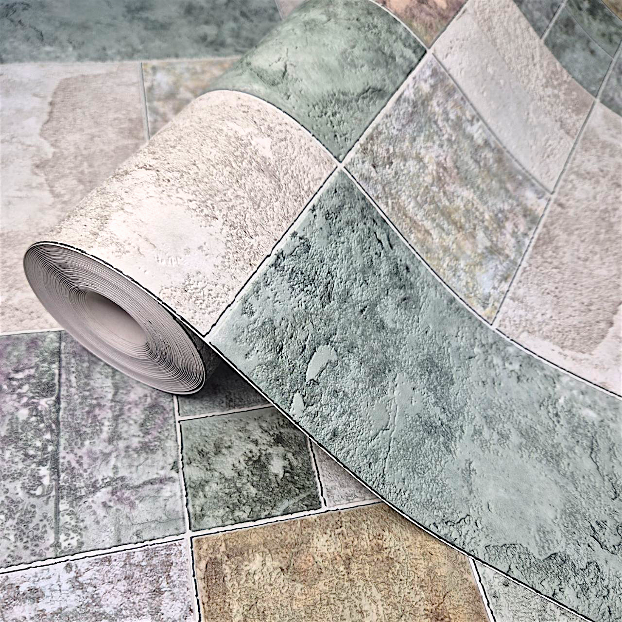 Обои виниловые Славянские обои 5702-04 плиточный узор/для кухни/коридора/гостиной 10,05x0,53 м Зеленый (2502242205) Обои виниловые Славянские обои 5702-04 плиточный узор/для кухни/коридора/гостиной 10,05x0,53 м Зеленый (2502242205)