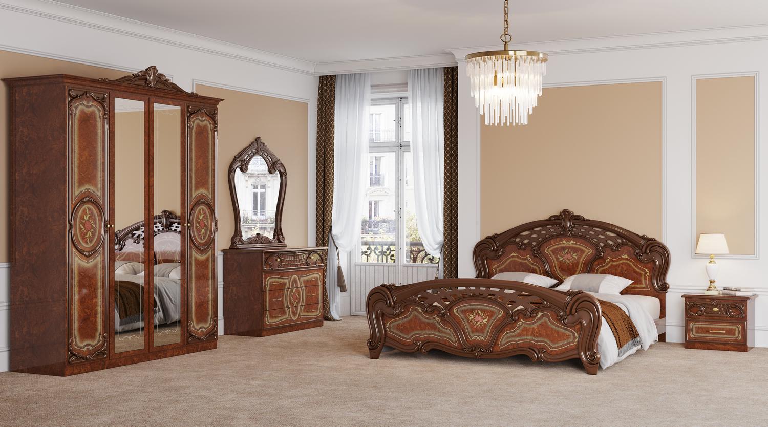 Шафа Світ меблів Кармен Нова 4Д з ДСП/Зекала Піно Горіх (51476) - фото 2