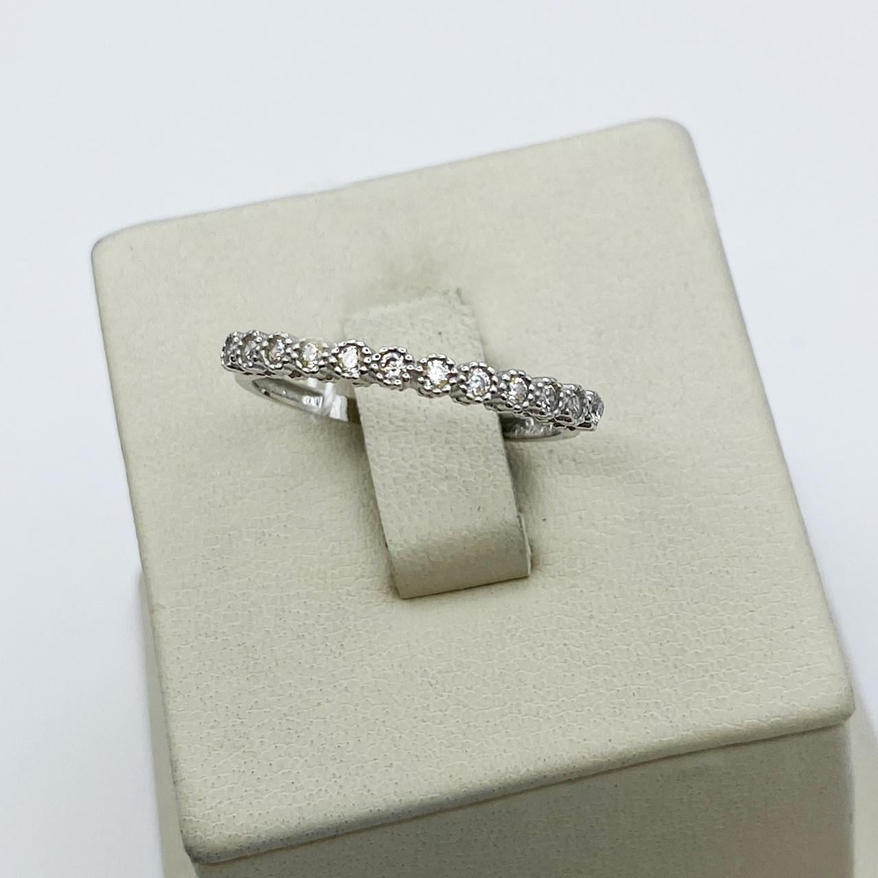 Кольцо серебряное Дорожка с кубическим цирконием р. 17,5 1,28 г (1969331484)