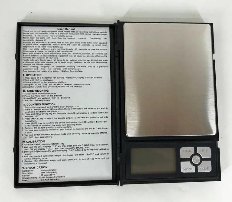 Ваги електронні у вигляді записника ювелірна серія Notebook Series від 0,01 до 500г (2104618655) - фото 11