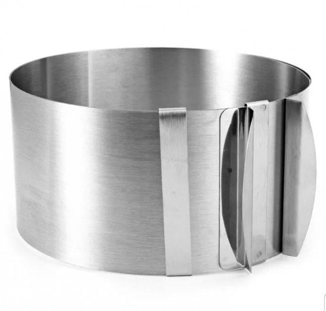 Кольцо кондитерское раздвижное Профи 16-30 см 8 см