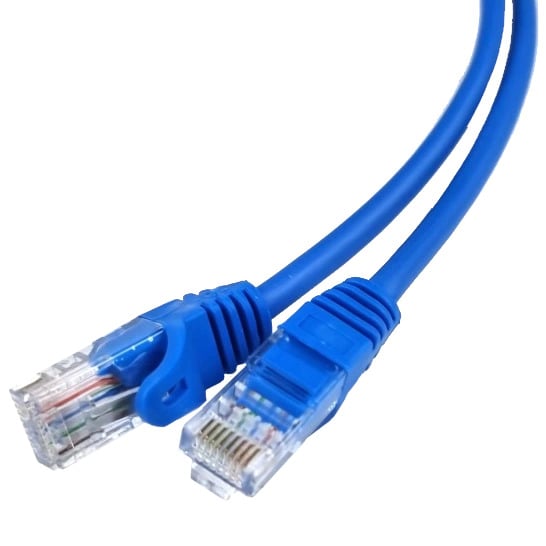 Патч-корд для подключения сетевого оборудования UTP CAT5e 0,5 м Синий (27918629)