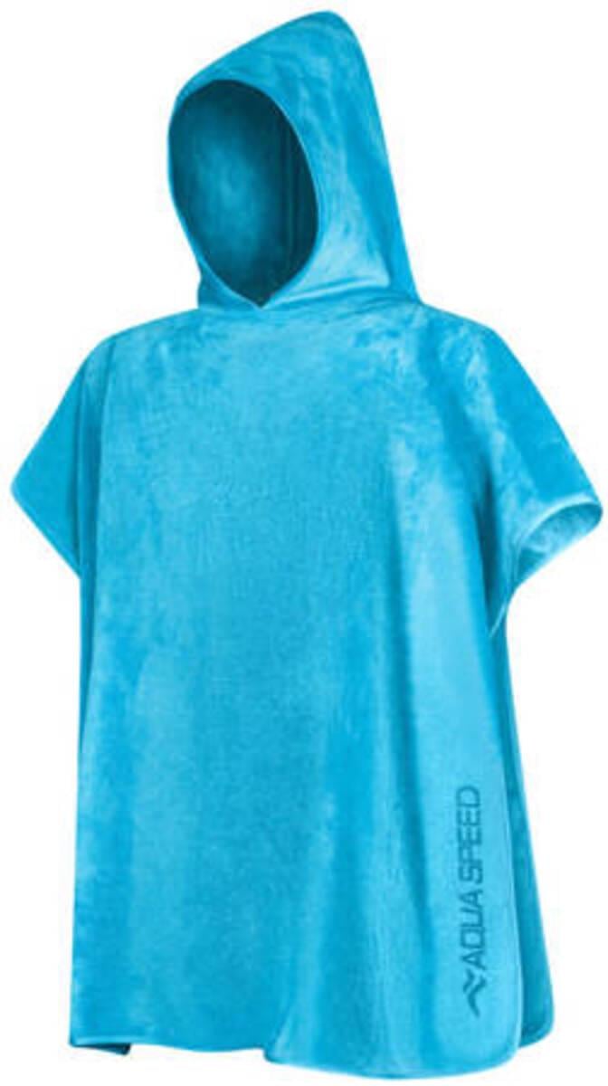 Дитячий рушник-пончо Aqua Speed KID'S PONCHO 9328 80х140 см Блакитний (145-02)