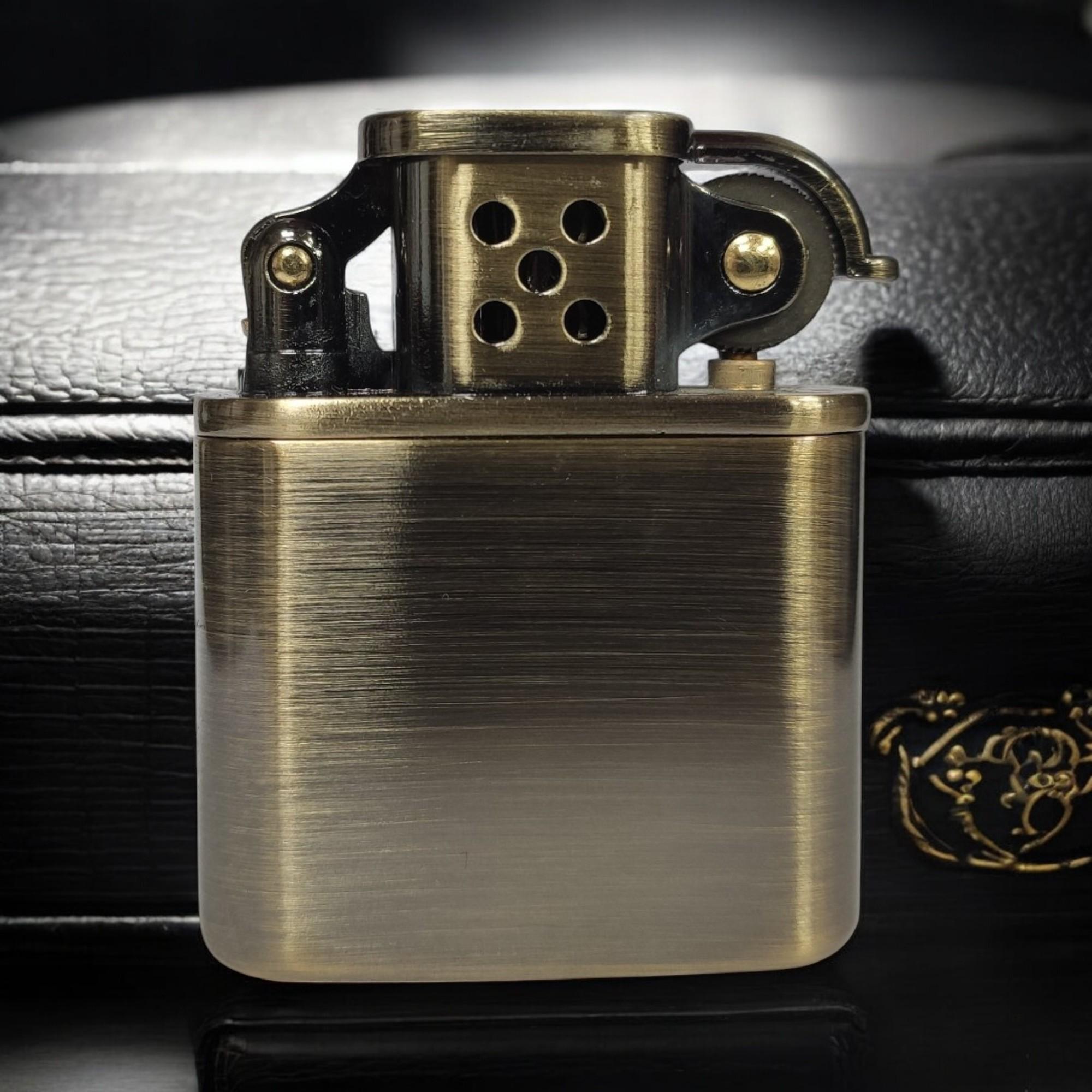 ᐉ Зажигалка бензиновая Zorro Z506 Brass в подарочной упаковке