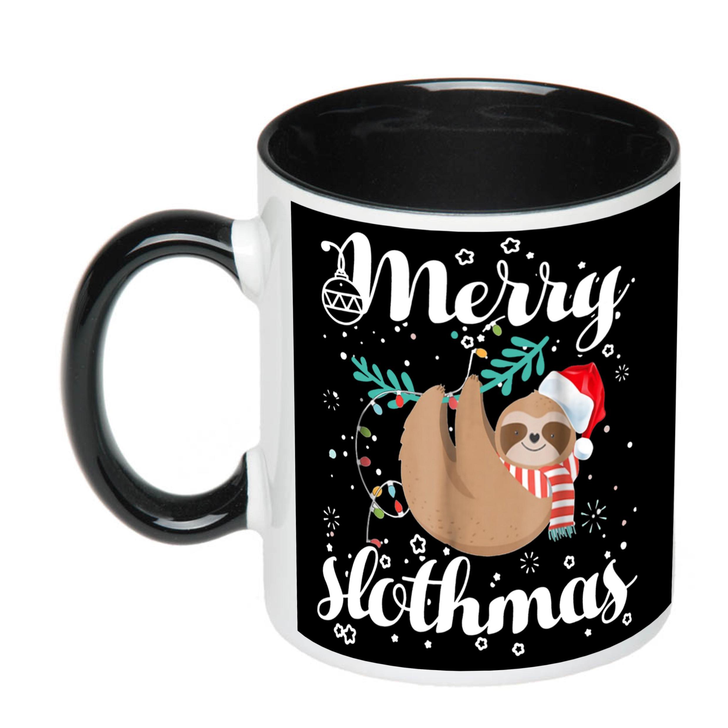 Чашка с печатью Merry Slothmas 330 мл Черный (21373)