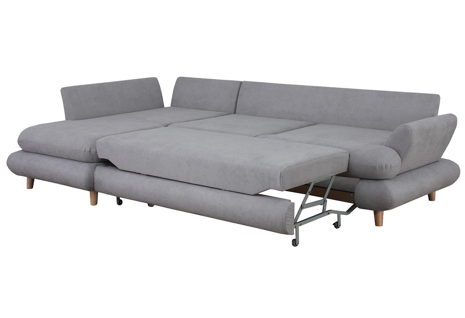 Диван угловой раскладной Элегант Benefit 3 Светло-серый - фото 2 Диван угловой раскладной Элегант Benefit 3 Светло-серый - фото 2