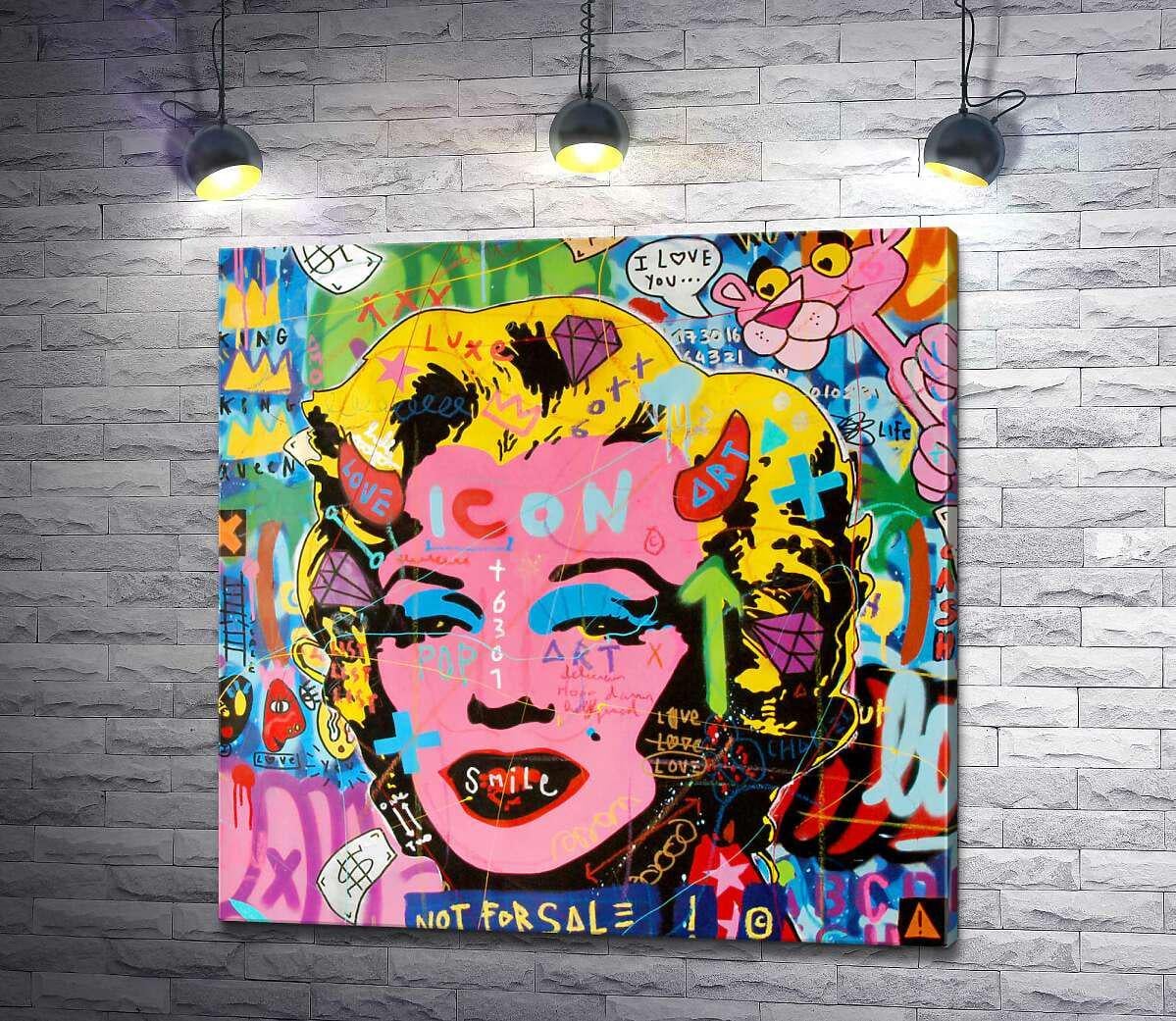 Картина ArtPoster Мерелин не на продажу (Marilyn not for sale) - Джисбар (Jisbar) 130x130 см Модуль №1 (000309) Картина ArtPoster Мерелин не на продажу (Marilyn not for sale) - Джисбар (Jisbar) 130x130 см Модуль №1 (000309)