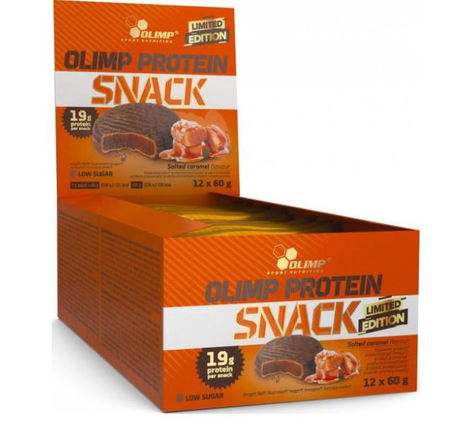 Протеїновий батончик Olimp Nutrition Protein Snack 12х60 г Salted caramel