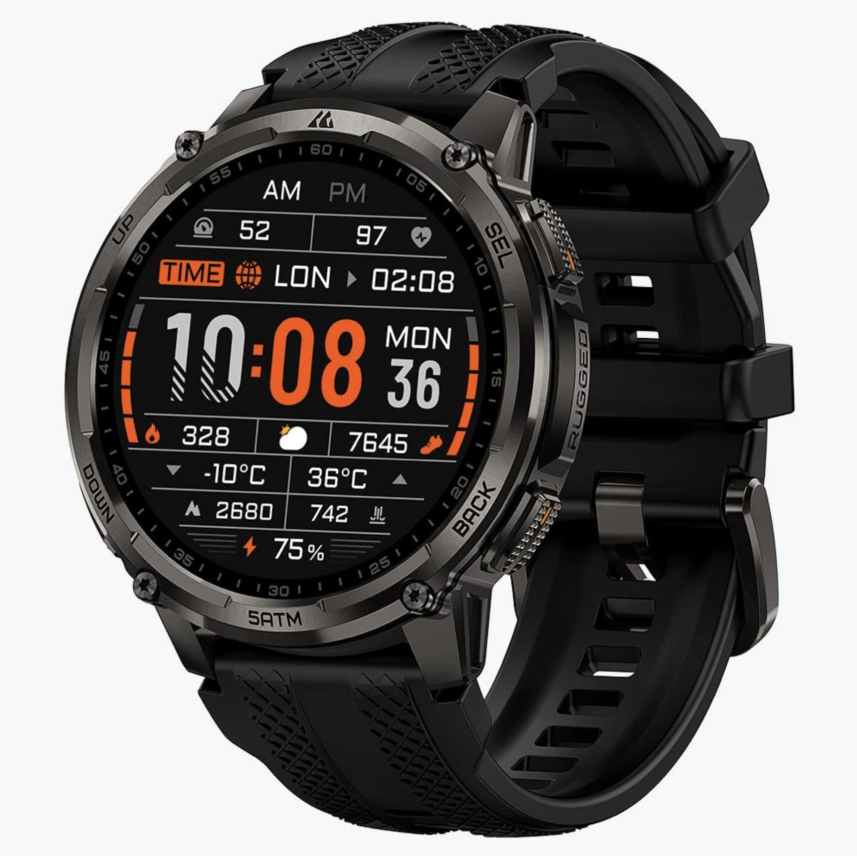 Смарт-часы тактические Kospet Tank T4С Black