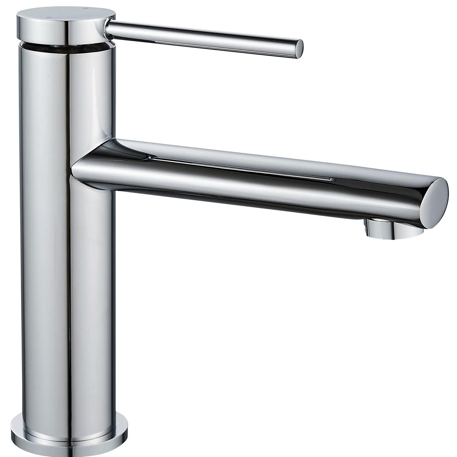 Смеситель для умывальника CUBO REA Oval REA-B6514 однорычажный Хром (169183)