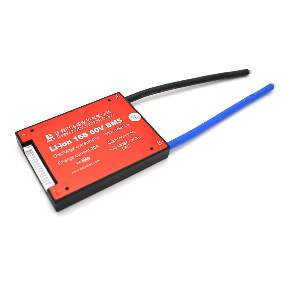Плата BMS DaLy Li-ion 60V 16S 20/40A для электровелосипеда (23771)