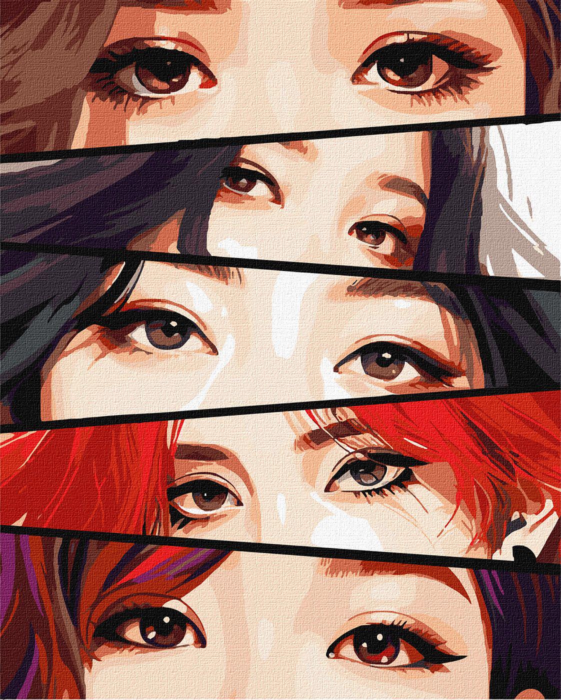 Картина по номерам Идейка Волшебные глаза 40x50 см (Id-KHO8400)