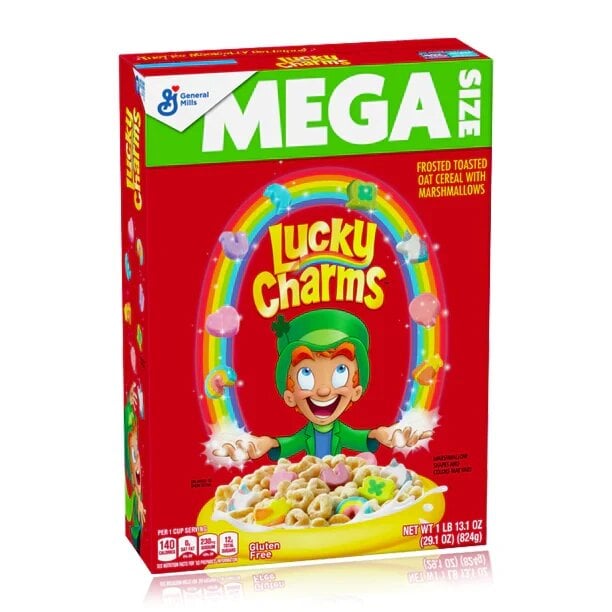 Сухий сніданок Lucky Charms Mega Size 739 г (1665618853)