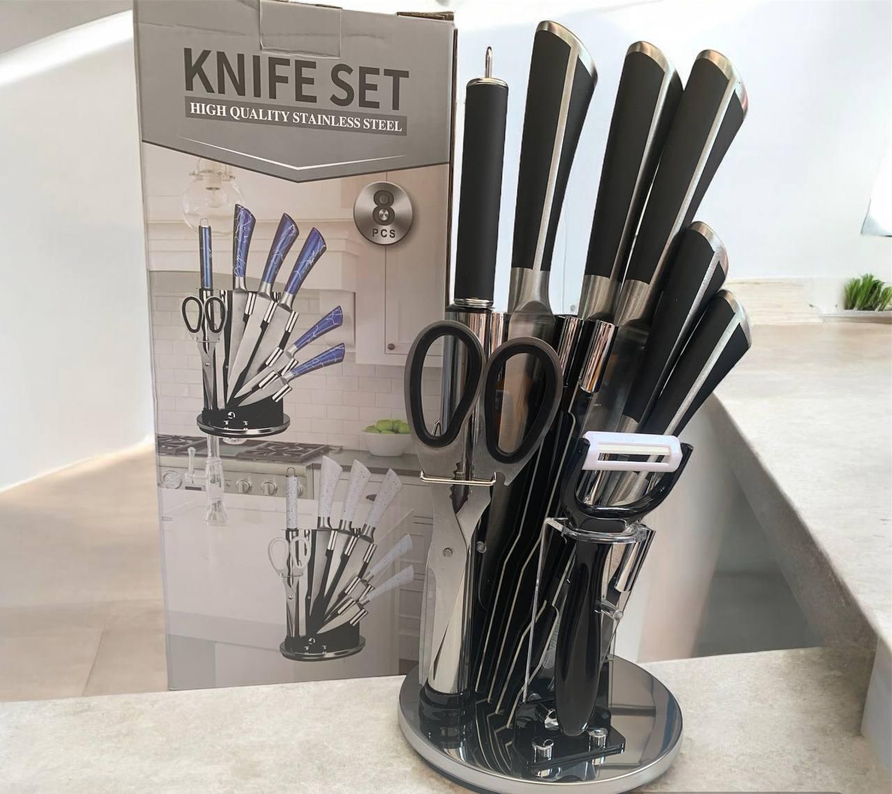 Набор ножей на серебристой подставке 8 пр. (SC33063)