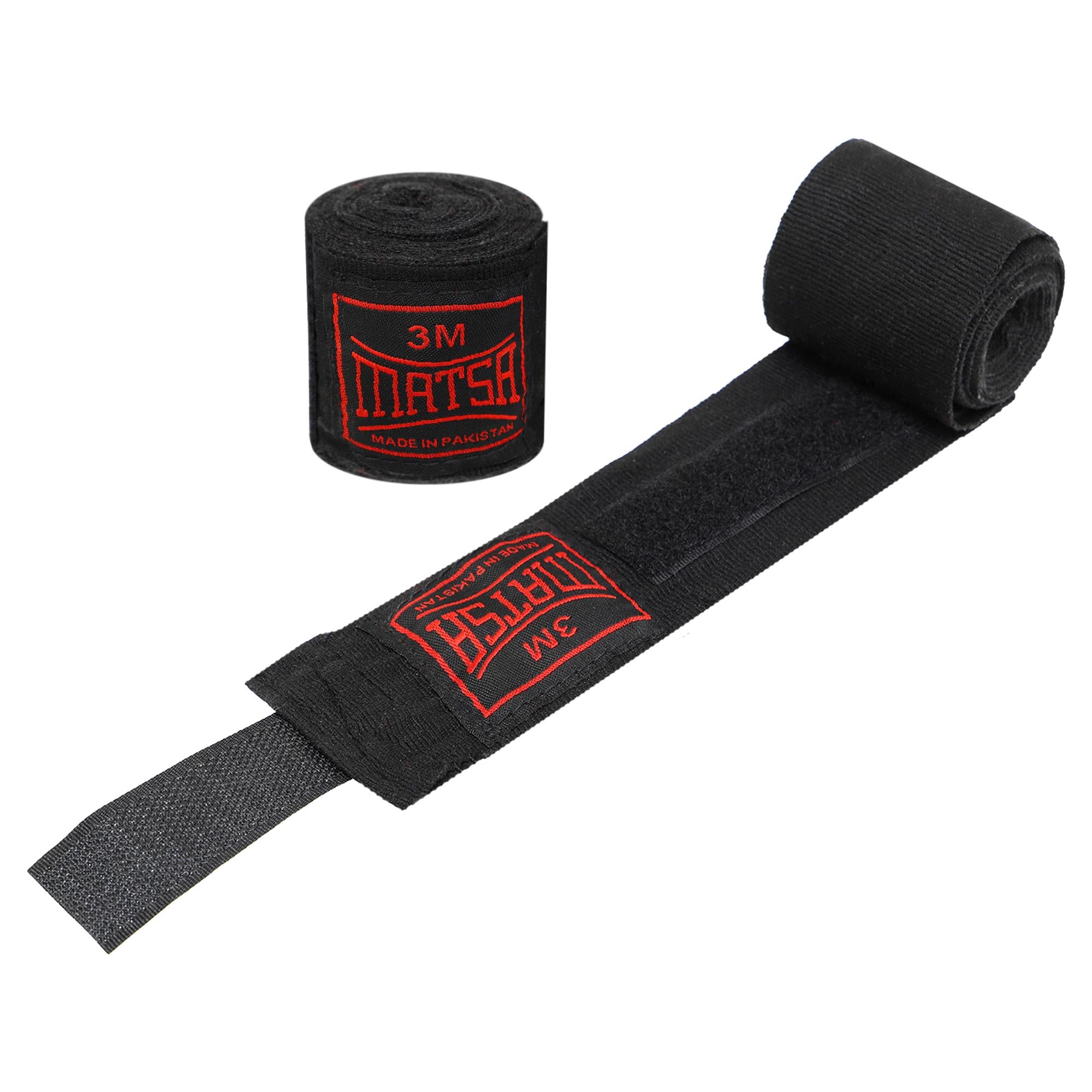 Боксерские бинты Matsa MA-0031-3 3м 2 шт. Черный (31492705)