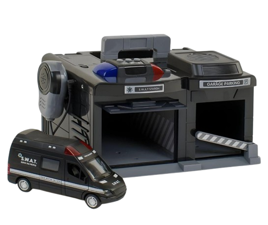 Игрушечный гараж S.W.A.T. CLM-558 с рацией/световыми/звуковыми эффектами (21785775)