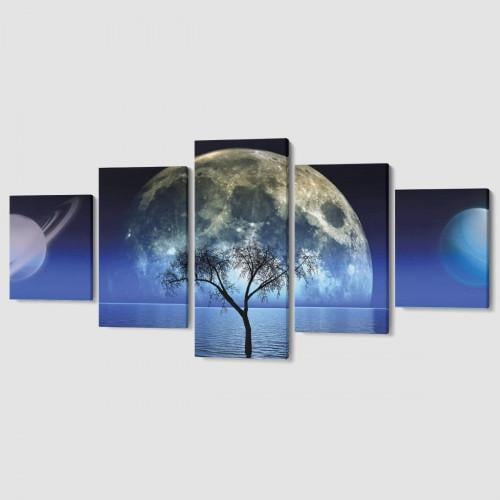 Модульная картина Большая Луна 162x80 см (MK53632)