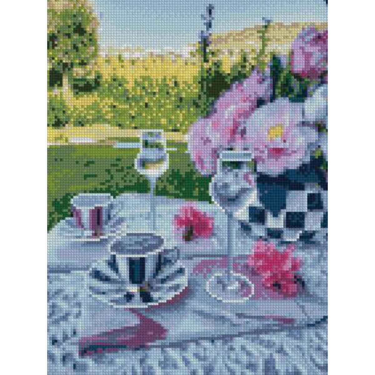 Алмазная мозаика Strateg Время пикника 30х40 см (Str-HX103)