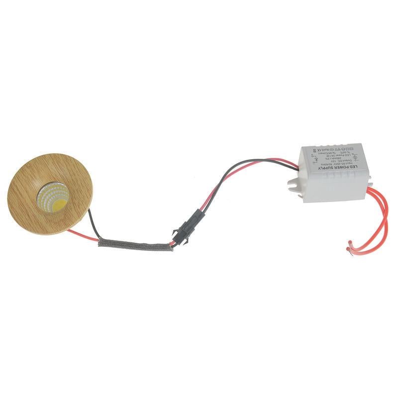 Світильник меблевий точковий LED-199/3W NW YL Wood