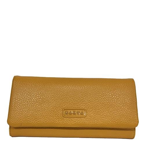 Кошелек женский из натуральной кожи Karya 1159-56 Желтый (2026754252)