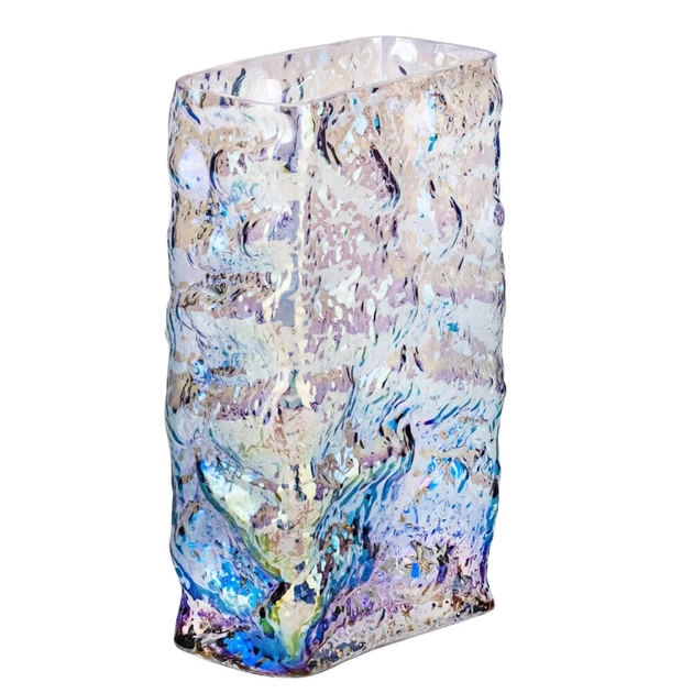 Ваза стеклянная декоративная Очаровательные цвета 24 см