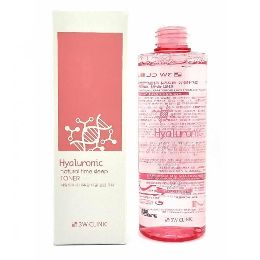 Тонер зволожуючий для обличчя 3W Clinic Hyaluronic Natural Time Sleep Toner 300 мл (2005776577)