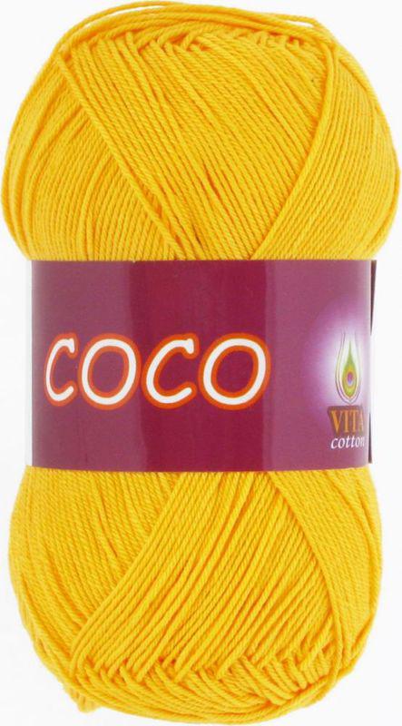 Пряжа Vita Cotton Coco 3863 желтый (3369)