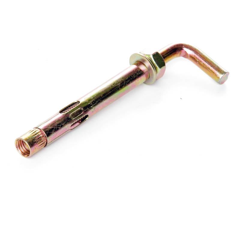 Анкер Apro з кожухом і гайкою з L-гаком М10/12х100 цинк жовтий 5 шт. (CLRL1012100) Анкер Apro з кожухом і гайкою з L-гаком М10/12х100 цинк жовтий 5 шт. (CLRL1012100)