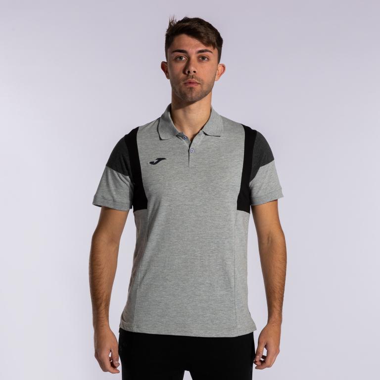 Футболка поло Joma 102734.251 Confort Iii Short Sleeve Polo Ii XL Melange/Grey