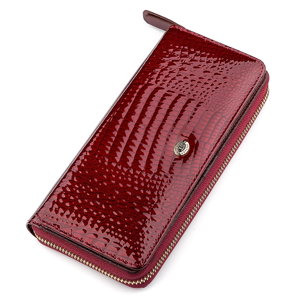 Кошелек женский ST Leather 18434 кожа Бордовый (23533)