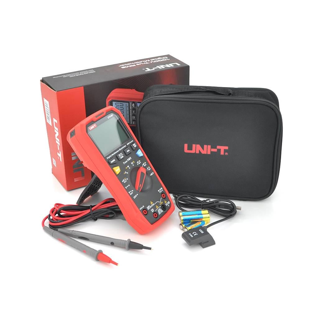 Мультиметр UNI-T UT61B+ вимірювання V AC/DC AC/DC Ω C Hz Duty NCV True RMS функції DataHold Max/Min REL (40849)