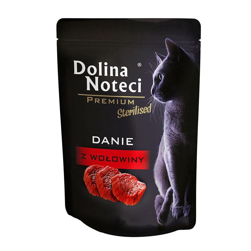 Корм влажный Dolina Noteci Premium Sterilised Danie говядина 85 г х 10 шт.