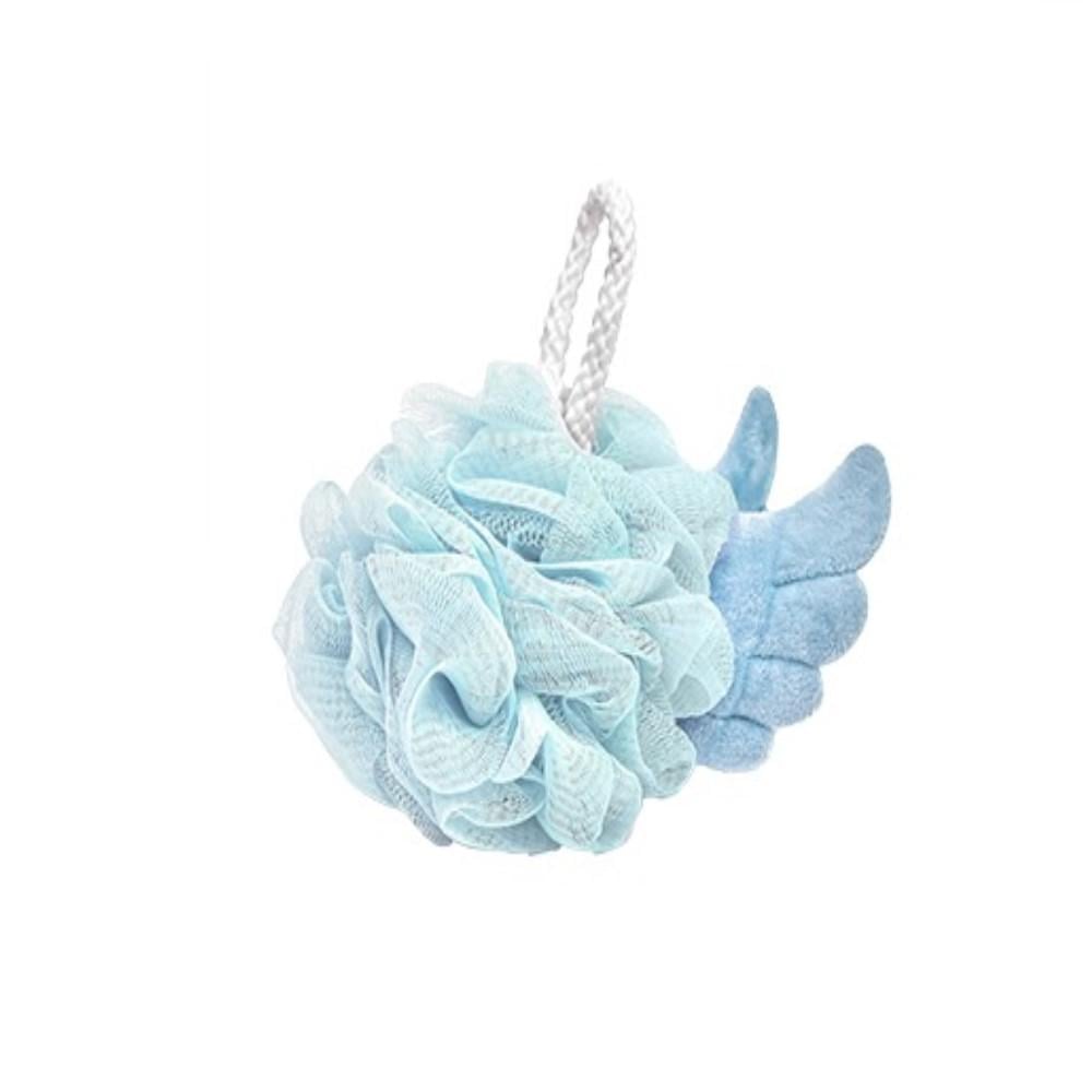 Мочалка-бант детская Stenson R90462 мягкая банная Голубой