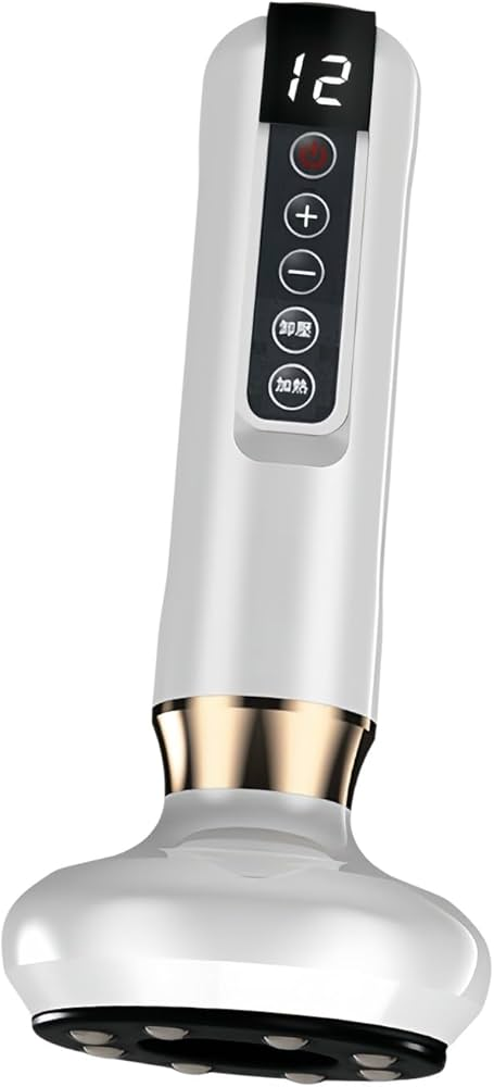 Массажер вакуумный антицеллюлитный USB Type-C с таймером и дисплеем 12 уровней нагрева Белый (opt-102124)