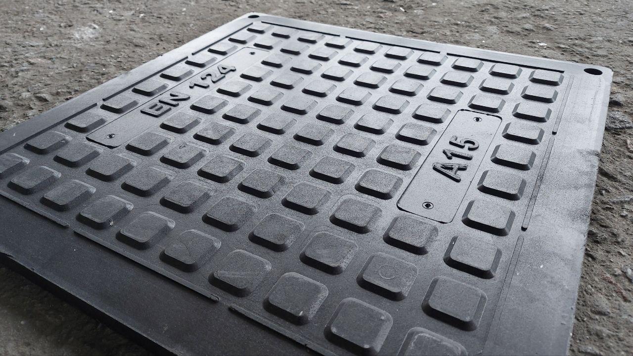 Крышка люка канализационного Войс А15 600х600 мм 4 т Черный (voys61) - фото 5