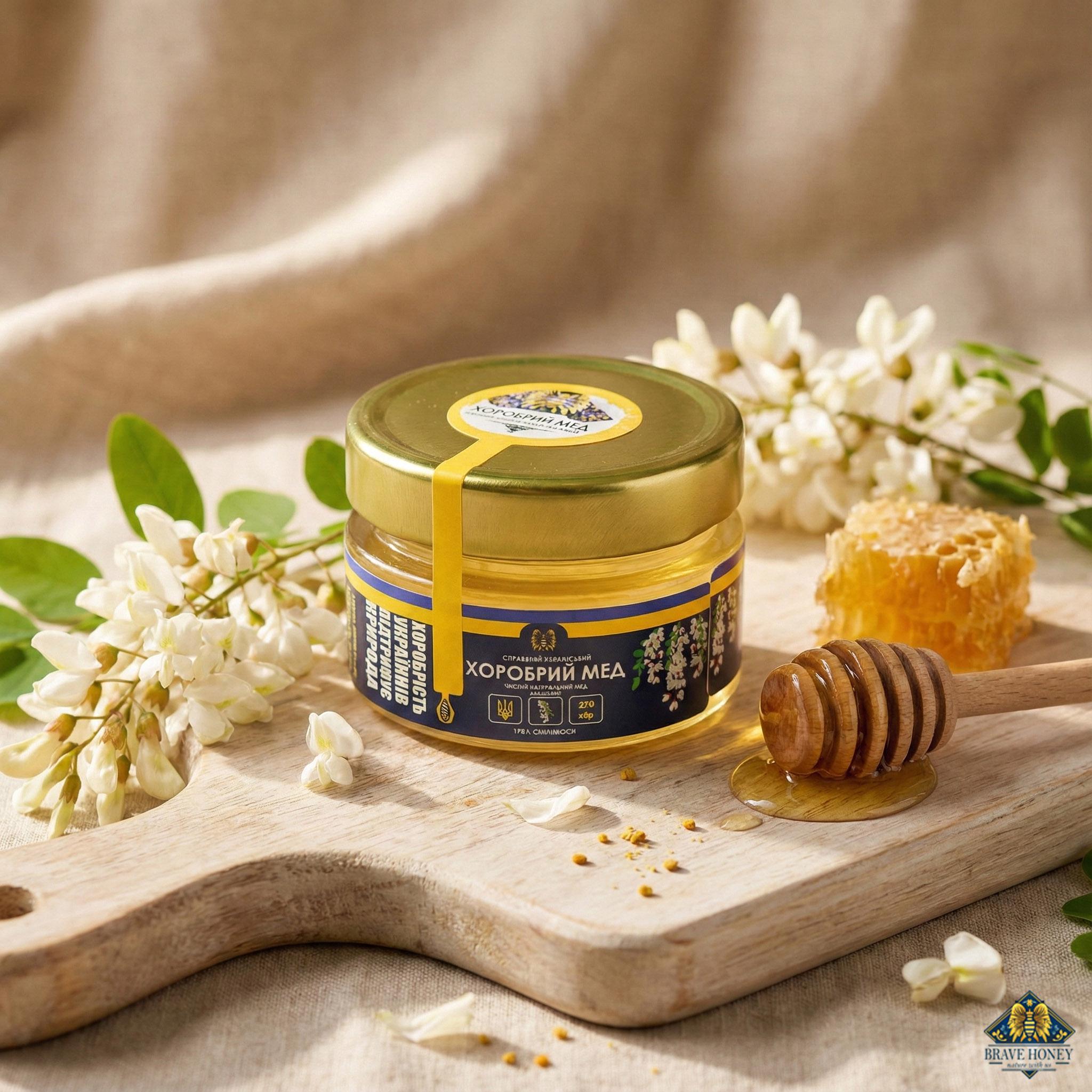 Мед акациевый Brave Honey 170 г (brv-ac-01)