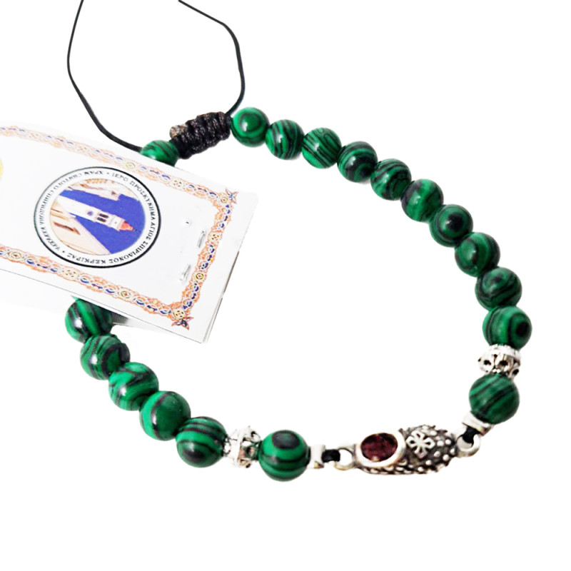 Браслет Черевичок Святого Спиридона Малахіт (213012137)