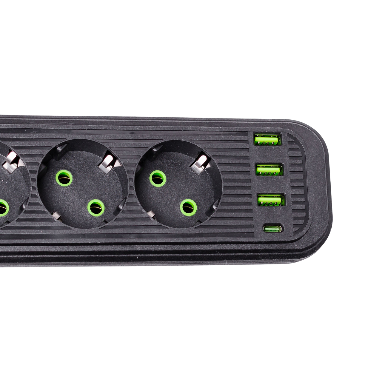 Фільтр мережевий HP-5-13MF 2,8 м на 4 розетки з 3 USB 1 Type-C та кнопкою відключення (A-034374) - фото 7