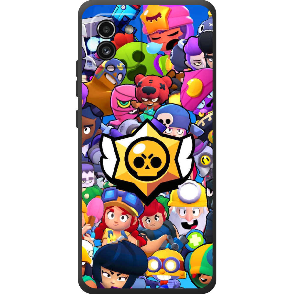 Чохол  BoxFace Samsung Galaxy A03 (A035) Brawl Stars Чорний силікон (44031-up2389-44507)