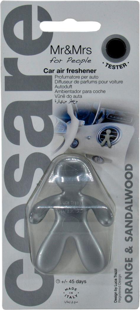 Ароматизатор для авто Mr&Mrs Cesare New Blister Orange/sandal Wood на дефлектор твердый (0306615)