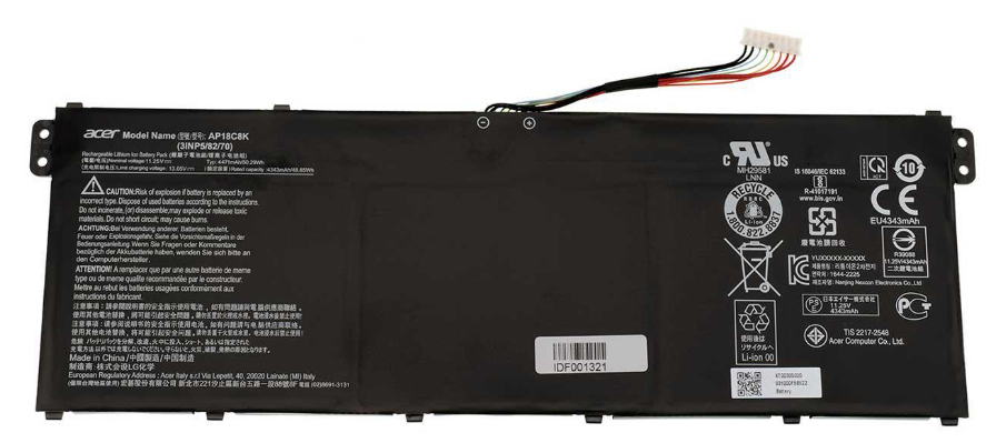 Аккумулятор для ноутбука Acer Extensa EX214-52 4470 mAh 1125V 50 Wh