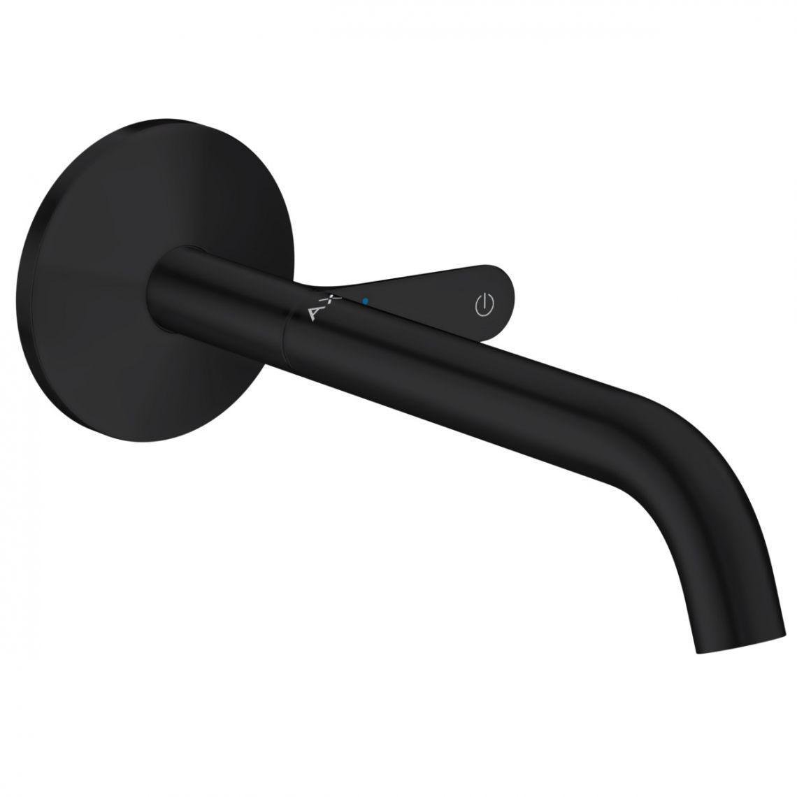 Смеситель для умывальника Axor Select 220 из стены Black Matt (48112670)